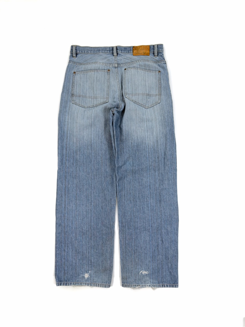 Ecko Unltd. Baggy 5-Pocket Denim Jeans Mens 34/32 Wide Leg Hip Hop Distress Y2K